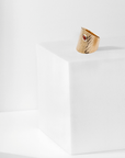 REPTILIA RING · GOLD AND NATURAL GEMSTONES