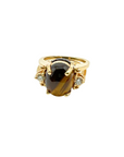 KINETIC BLACK & BROWN SERIES · GOLD RING WITH NATURAL GEMSTONES AND DIAMONDS