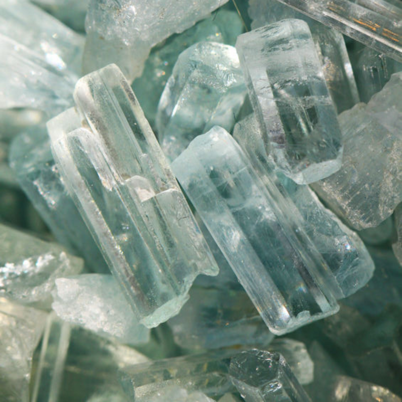 Aquamarine. March birthstone.