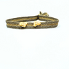 LES AMOURS Color bracelet: Golden vermeil hearts