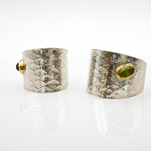 REPTILIA Earring: sterling silver and yellow gold