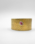 REPTILIA MEDIUM CUFF · VERMEIL AND NATURAL GEMSTONES