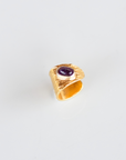 Reptilia vermeil earcuff with amethyst, front view