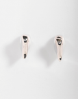 Bitten Heart earring in recycled sterling silver by Carlota Guardia Jewelry