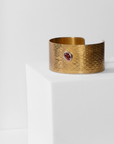 REPTILIA MEDIUM CUFF · VERMEIL AND NATURAL GEMSTONES