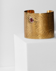 REPTILIA MAXIMA CUFF · VERMEIL AND NATURAL GEMSTONES
