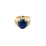 KINETIC Ring Blue and Green series:  Gold and diamonds.