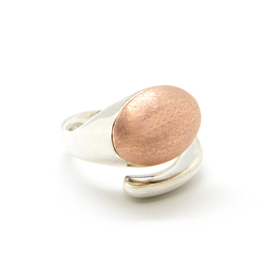 SNAKE RING · SILVER AND GOLD