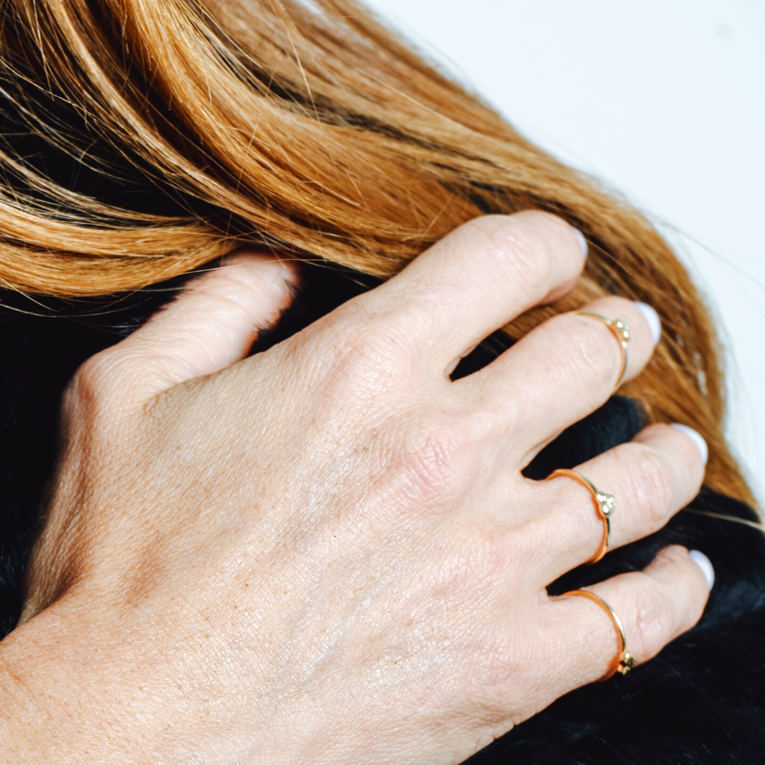 SELF-LOVE RING · GOLD AND DIAMOND