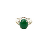 KINETIC Ring Green and Brown series:  Sterling silver