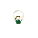 KINETIC Ring Green and Brown series:  Sterling silver