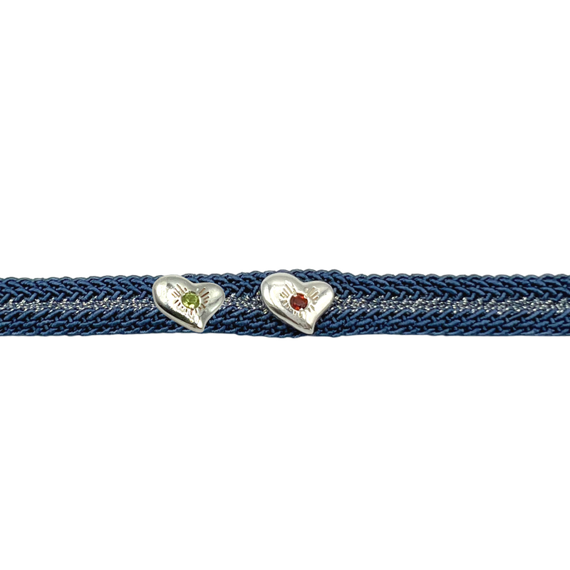 LES AMOURS Color bracelet ♥♥: Recycled sterling silver and natural gemstone