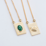 BE GRATEFUL Scapular: Yellow gold