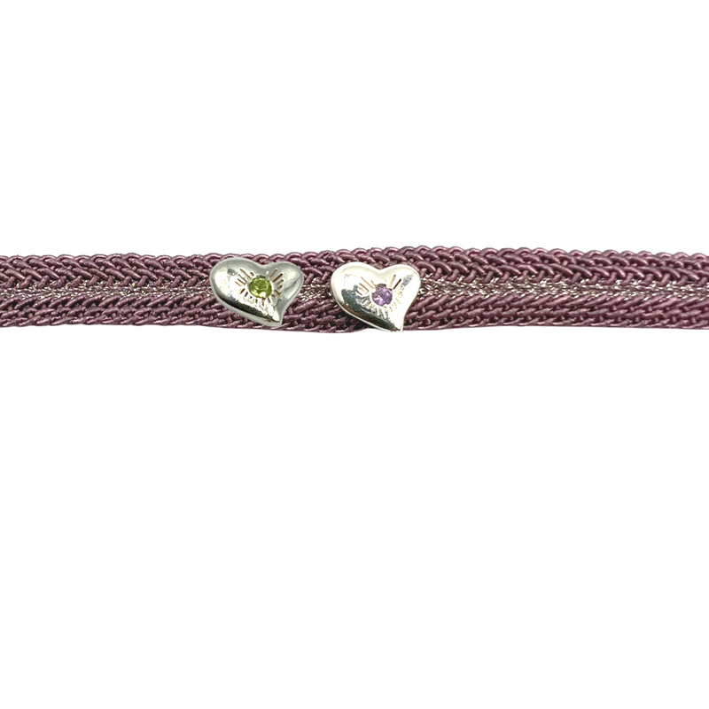 LES AMOURS Color bracelet ♥♥: Recycled sterling silver and natural gemstone