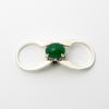 KINETIC Ring Black-Green series:  Sterling silver