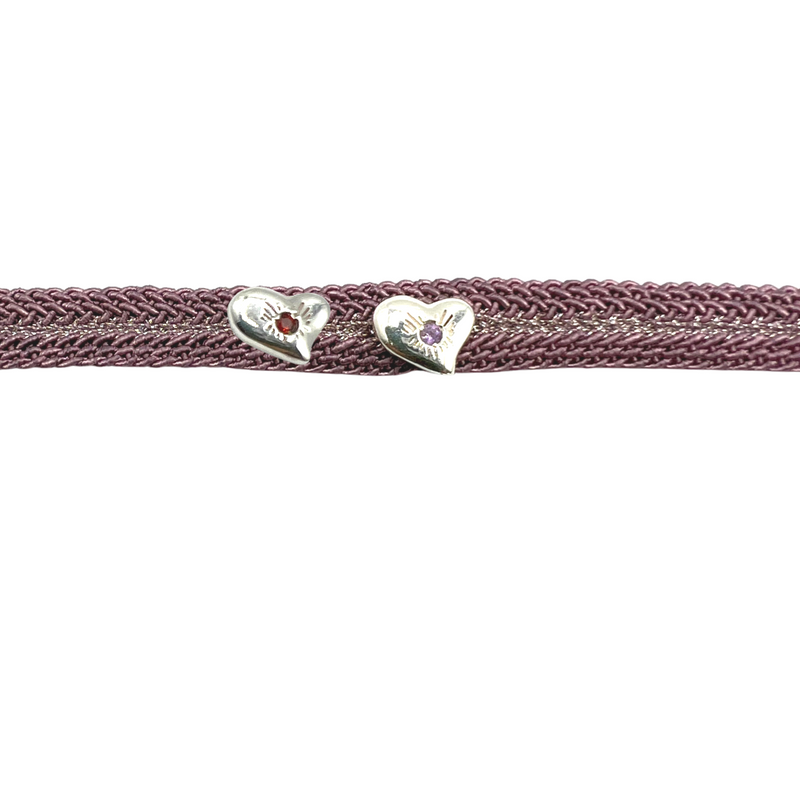 LES AMOURS Color bracelet ♥♥: Recycled sterling silver and natural gemstone