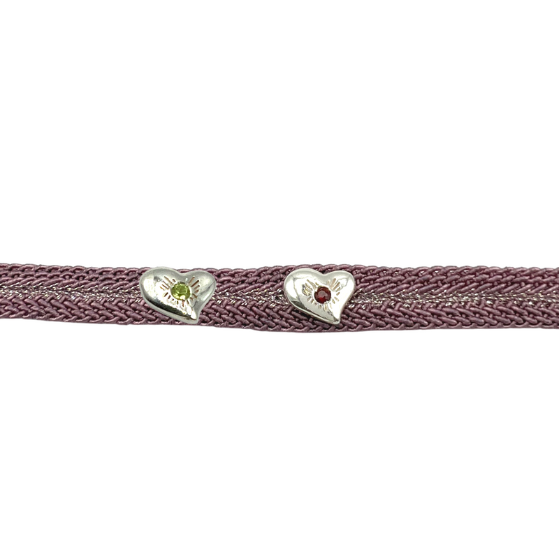 LES AMOURS Color bracelet ♥♥: Recycled sterling silver and natural gemstone