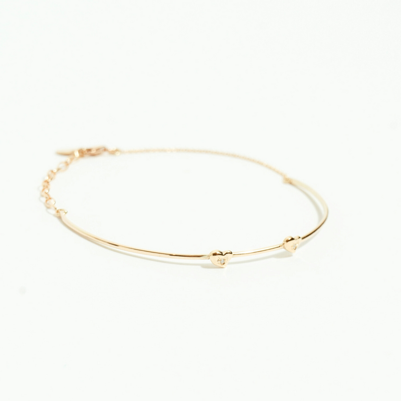 LES AMOURS bangle: Yellow gold