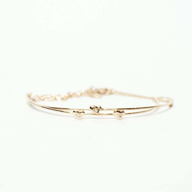 LES AMOURS bangle: Yellow gold