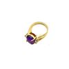 KINETIC Ring Yellow and Purple series:  Gold and diamonds.