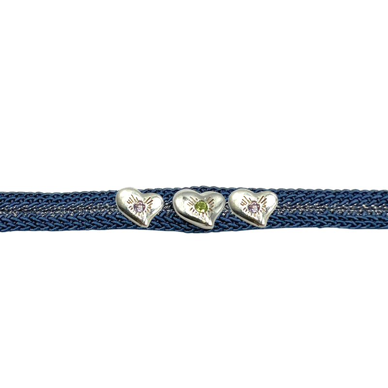 LES AMOURS Color bracelet ♥♥♥: Recycled sterling silver and natural gemstone