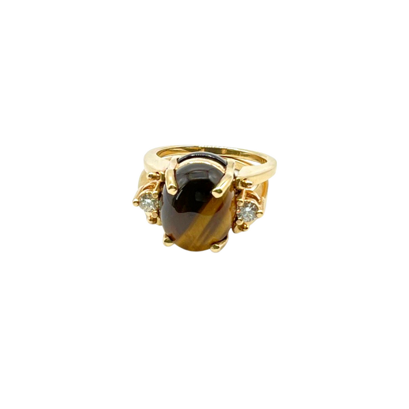 KINETIC Ring Black and Brown series:  Gold and diamonds.