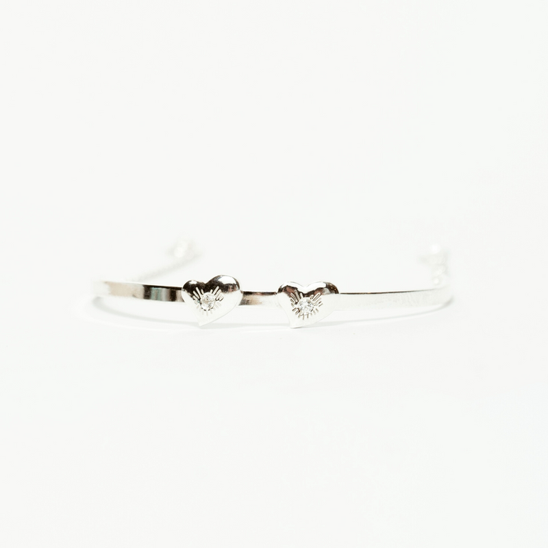 LES AMOURS bangle: Sterling silver