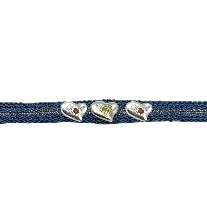 LES AMOURS Color bracelet ♥♥♥: Recycled sterling silver and natural gemstone