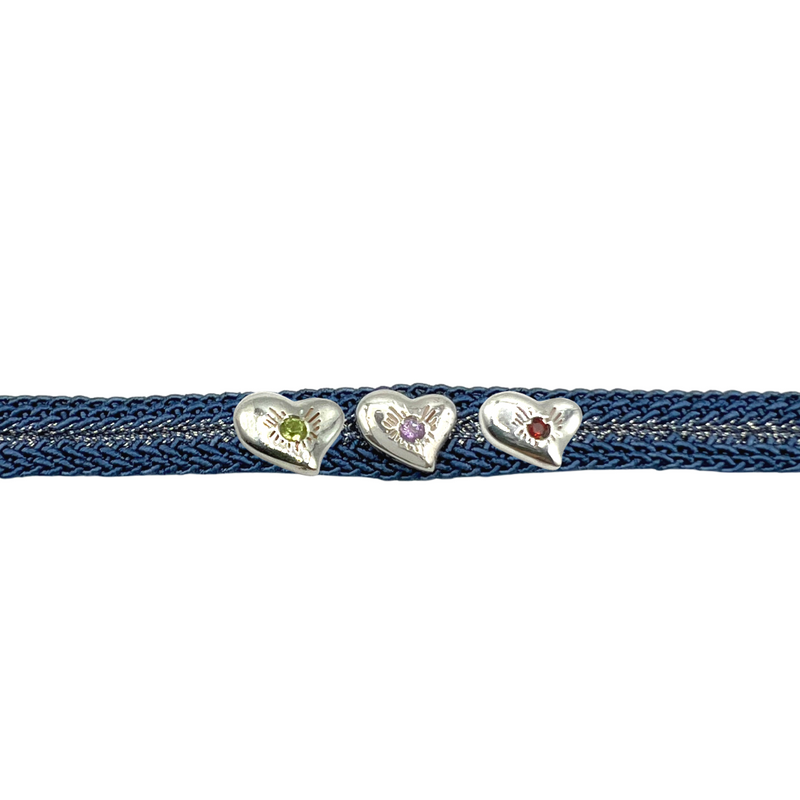 LES AMOURS Color bracelet ♥♥♥: Recycled sterling silver and natural gemstone