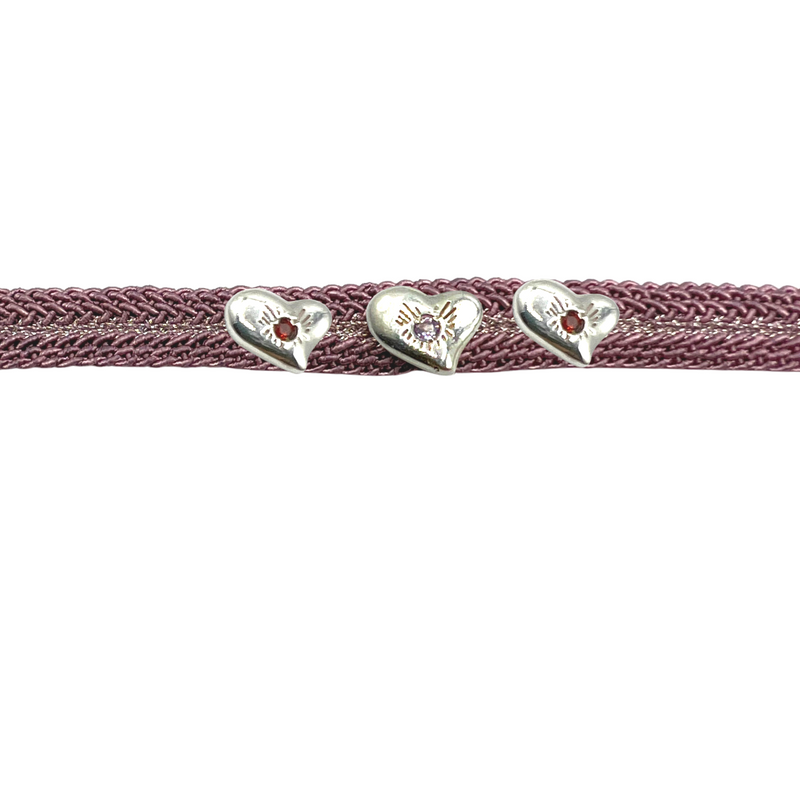 LES AMOURS Color bracelet ♥♥♥: Recycled sterling silver and natural gemstone