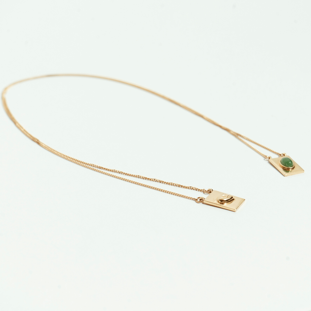 GRACE SCAPULAR · GOLD AND DIAMOND